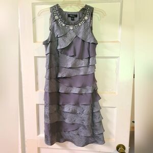 Silver/grey shutter dress